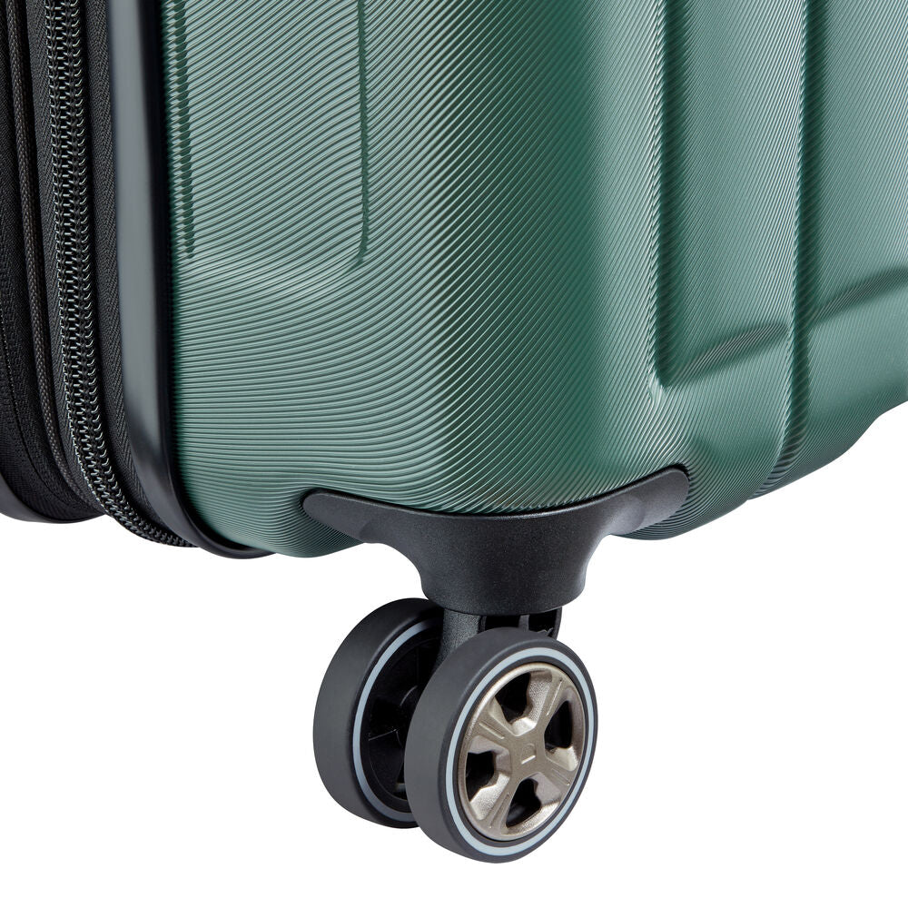 Valise Trolley Extensible 4 Doubles Roues (81 Cm) Longitude - Vert Foncé