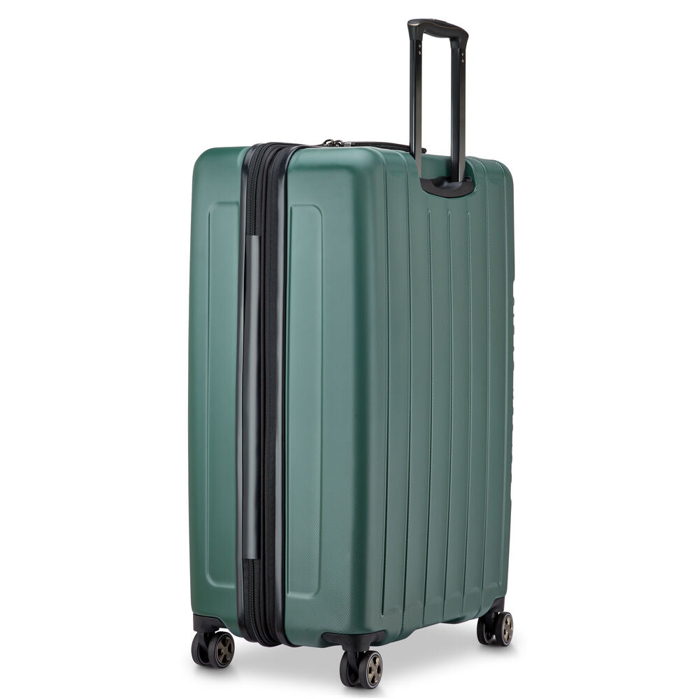 Valise Trolley Extensible 4 Doubles Roues (81 Cm) Longitude - Vert Foncé