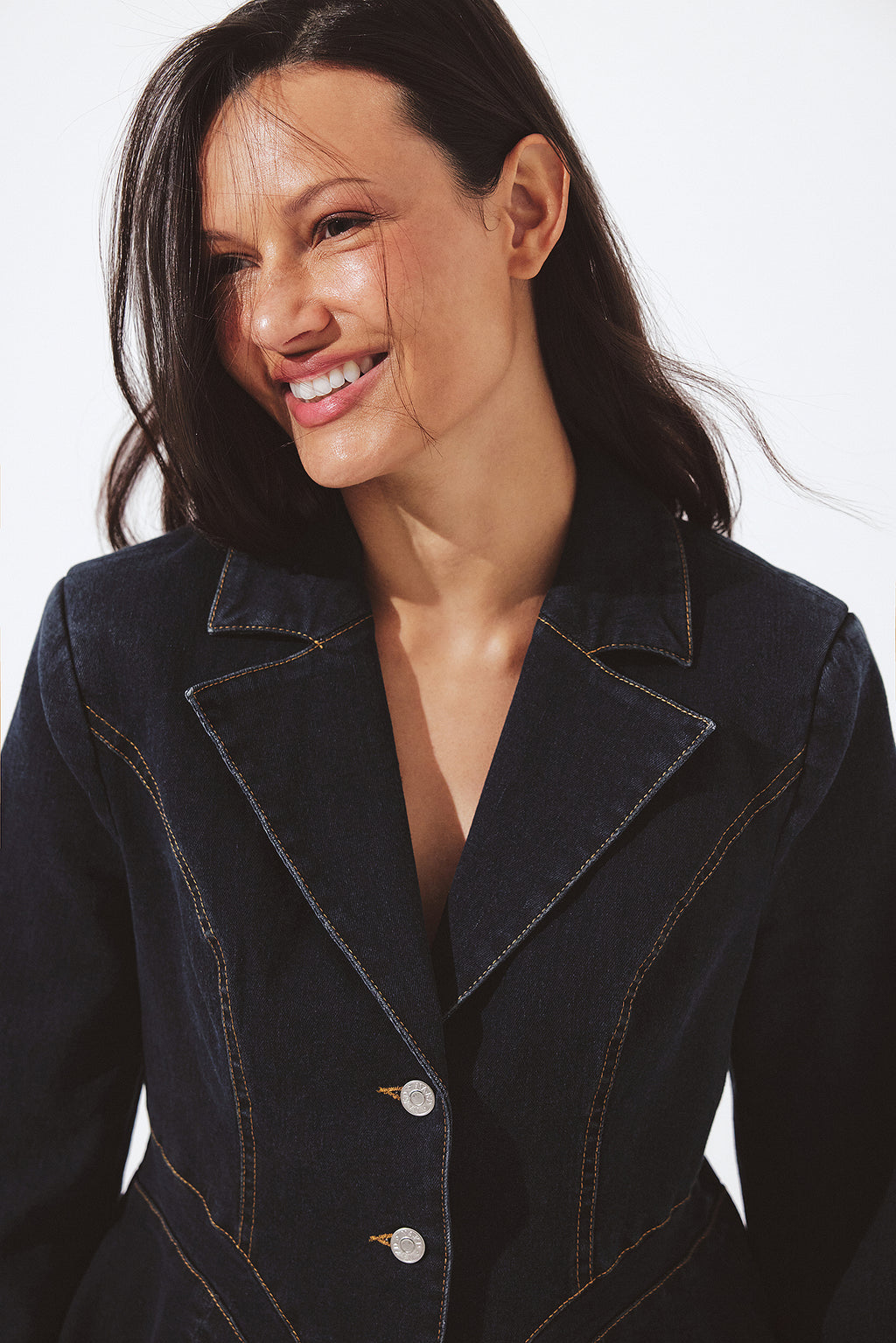 Blazer Denim - Bleu Foncé
