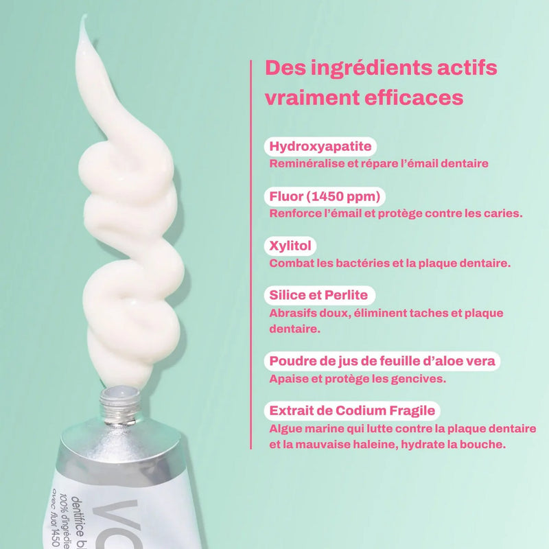 Dentifrice Actifs Blancheur - Certifié Bio