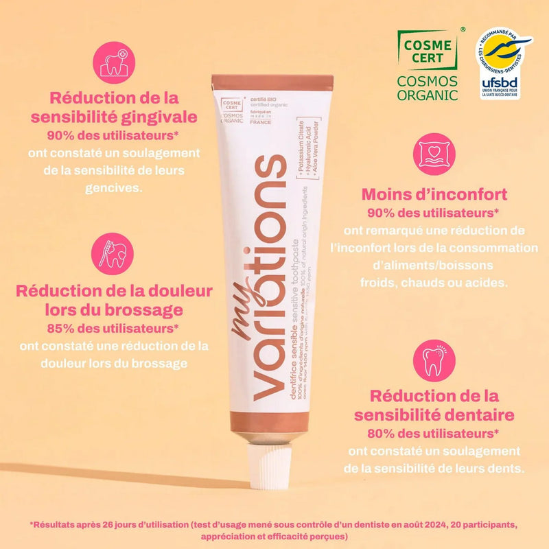 Dentifrice Sensible - Certifié Bio