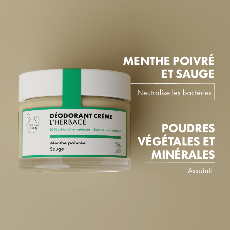 Déodorant naturel l'herbacé - Clémence & Vivien
