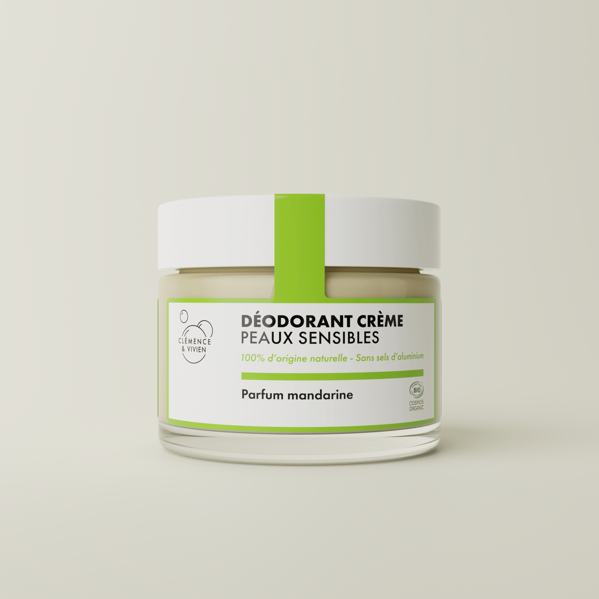 Déodorant naturel peaux sensibles mandarine - Clémence & Vivien
