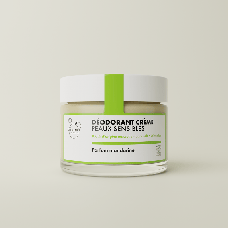Déodorant naturel peaux sensibles mandarine - Clémence & Vivien