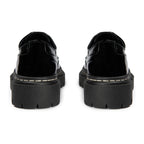 Anaki - Debby Derby Shoes - Crinkled Patent Black