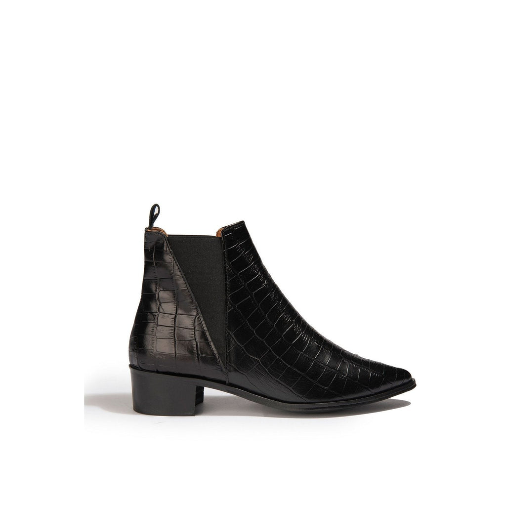 Eline Ecaille Derby Shoes - Black