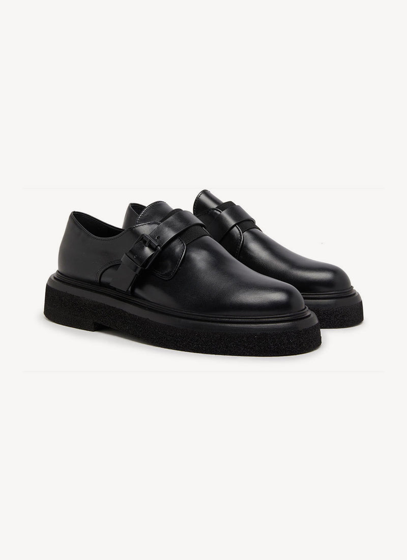 Max Mara - Derbies Monk Strap Urban - Black - Femme