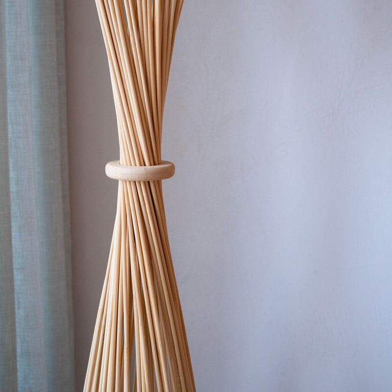 Lampadaire Huron en bambou naturel