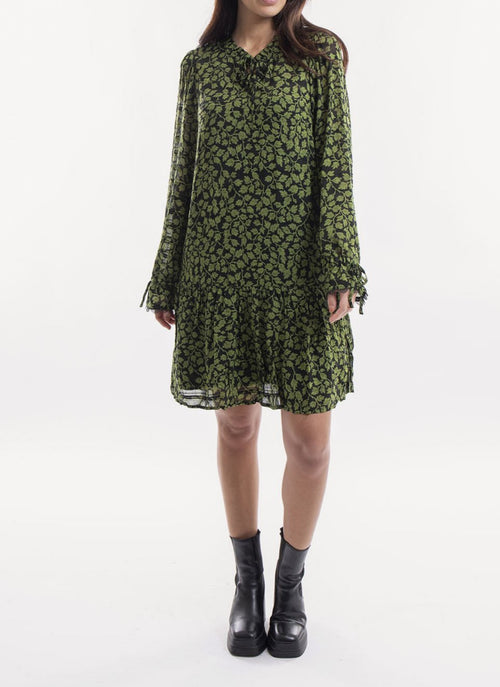 Salsa - Robe Fleurie - Dark Green - Femme