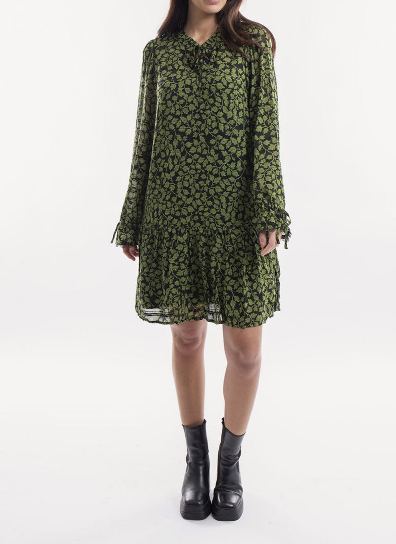 Salsa - Robe Fleurie - Dark Green - Femme