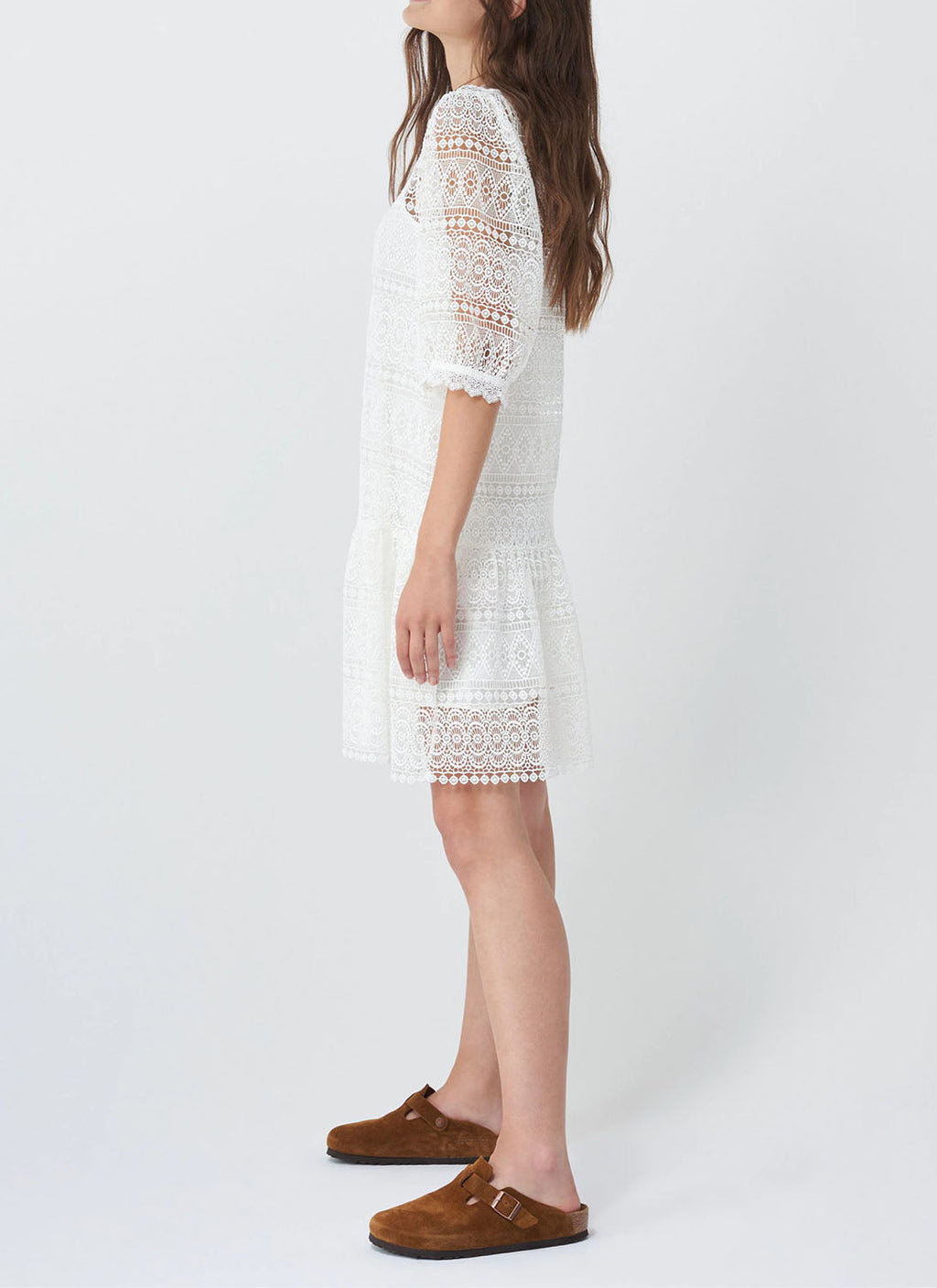 Salsa - Vestido De Encaje - White - Mujer