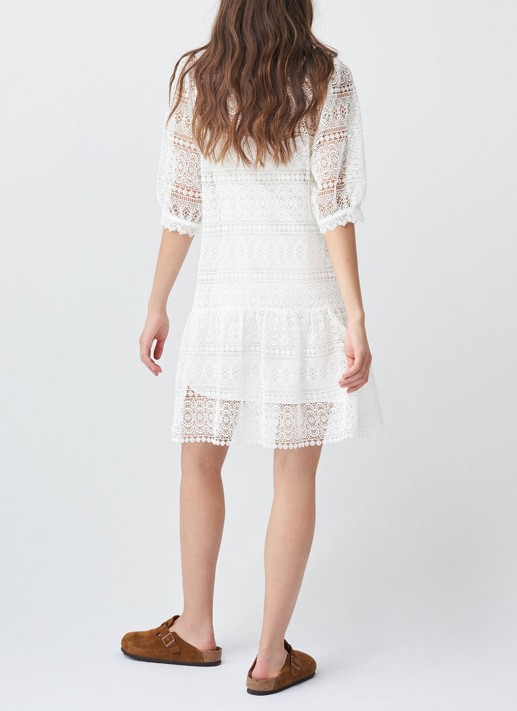 Salsa - Vestido De Encaje - White - Mujer