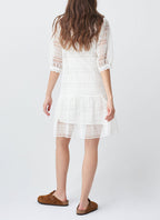 Salsa - Vestido De Encaje - White - Mujer