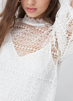 Salsa - Vestido De Encaje - White - Mujer