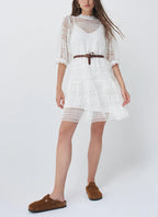 Salsa - Vestido De Encaje - White - Mujer