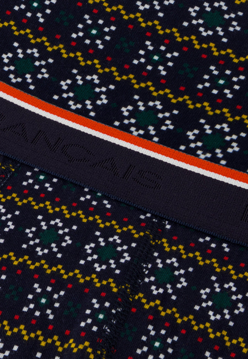 Slip Imprimé Flocon Vert Sapin En Coton - Terrible Flocon Vert Sapin