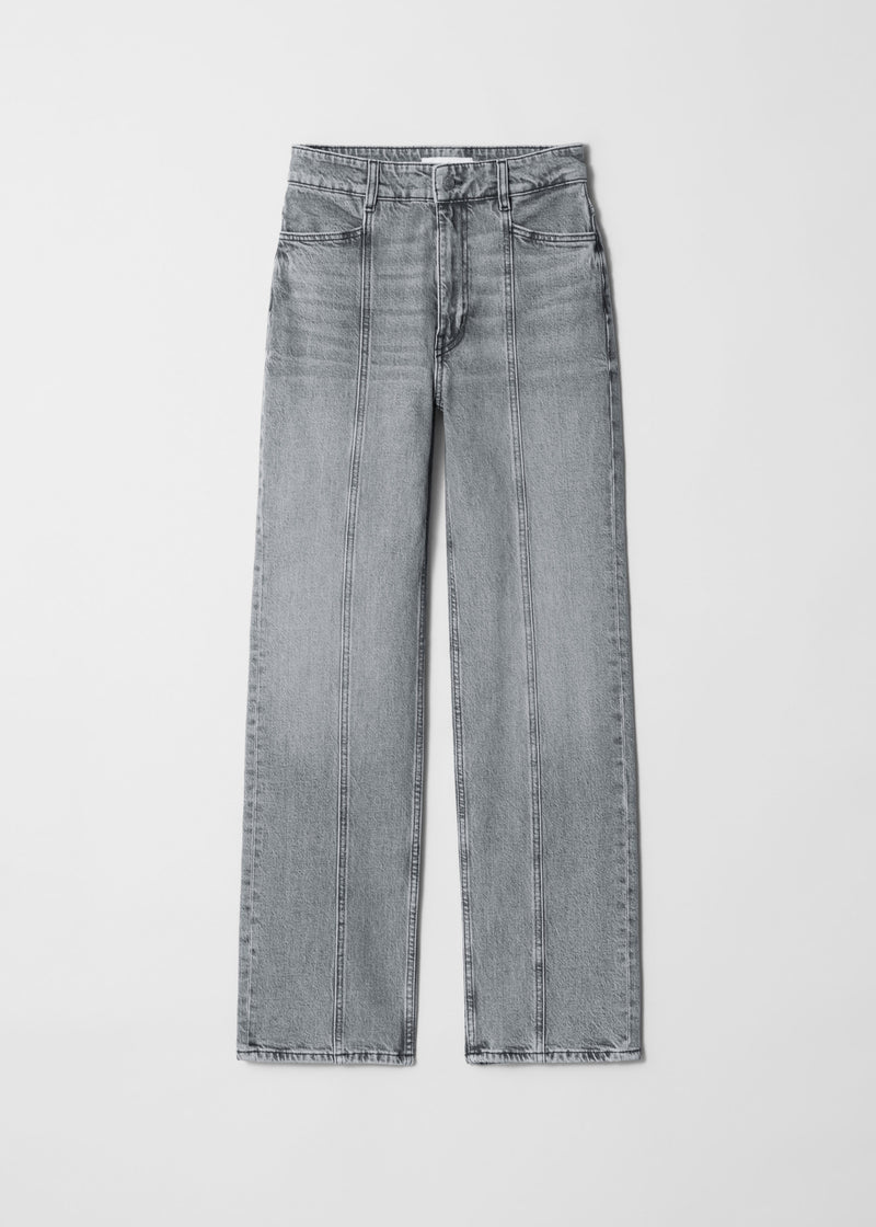 Vaqueros con corte puntiagudo S3 - Gris - Mujer