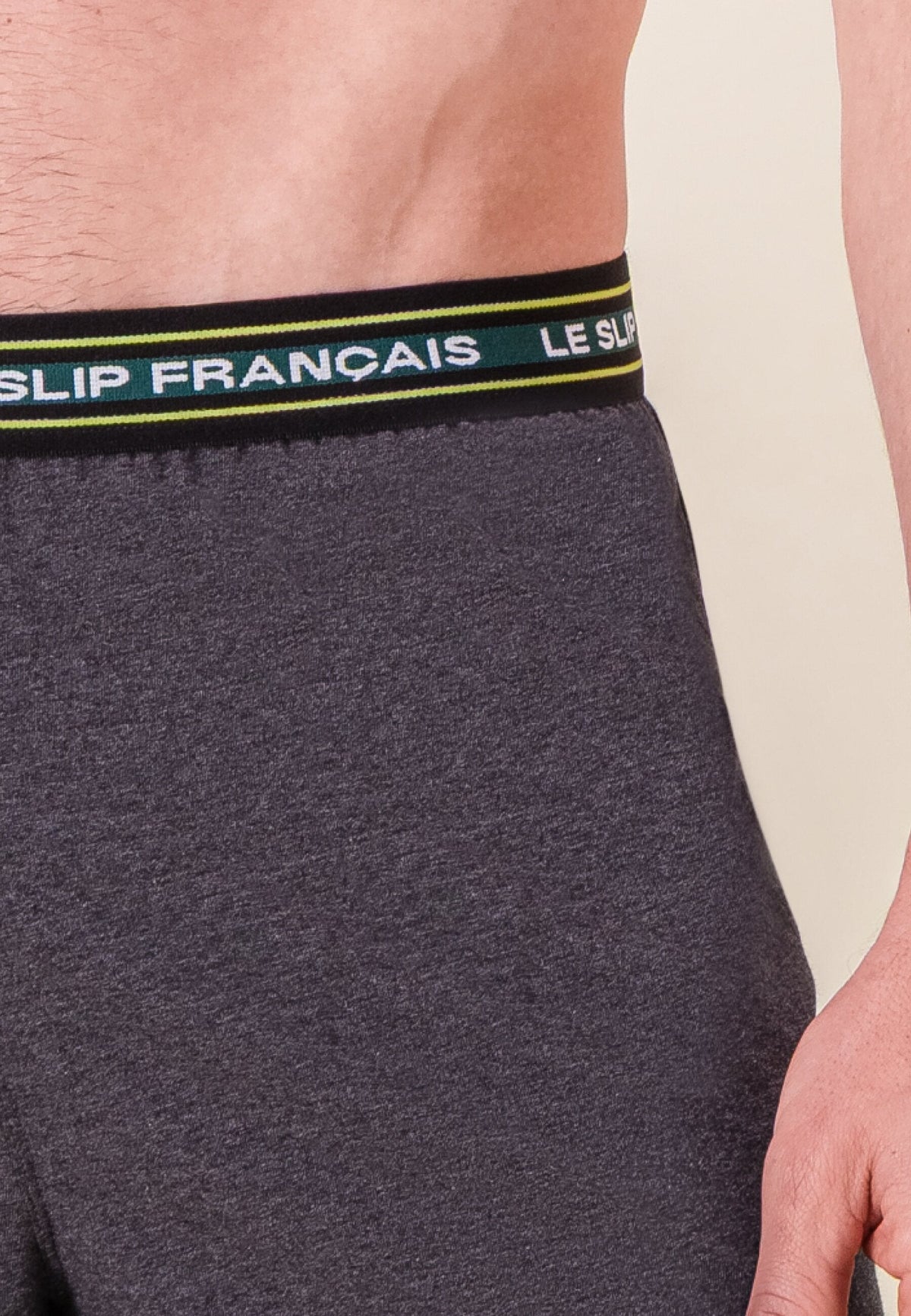Invincible Short Cotton Pyjama Bottoms - Charcoal Grey
