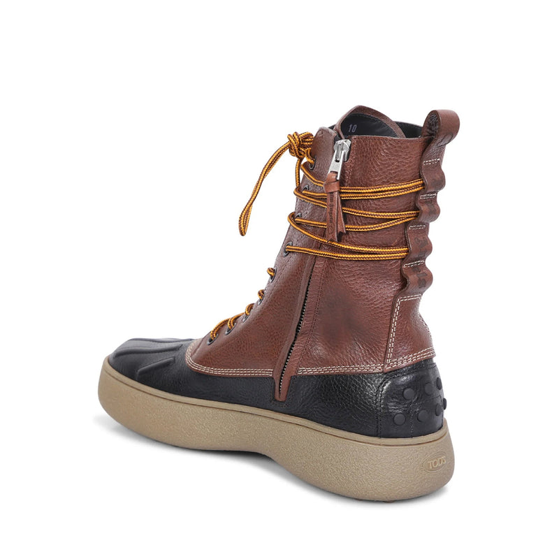 Bottes - Tod'S X Moncler X Palm Angels Leather  - Brown
