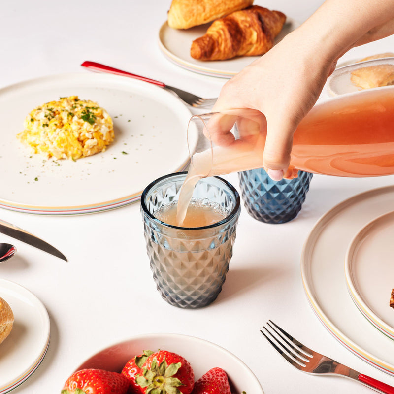 Lot De 6 Gobelets 22 Cl - Strass - Bleu