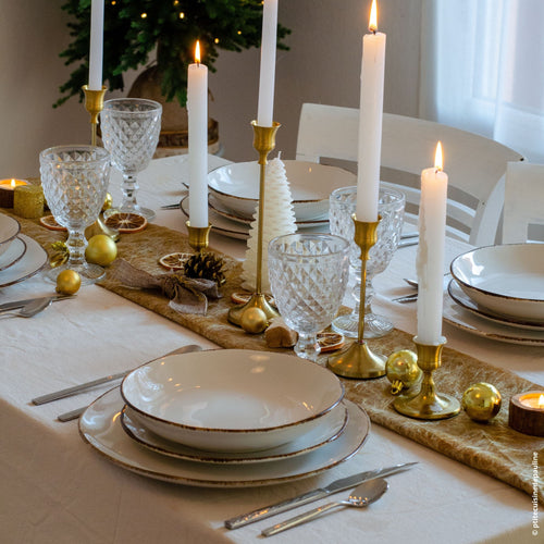 Lot De 6 Verres À Pied 20 Cl - Strass - Translucide