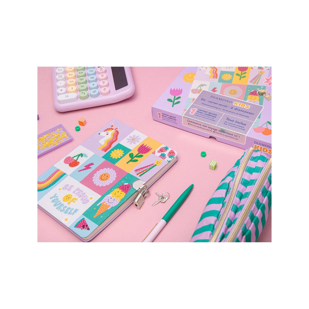 Kit creativo para niños con pintura de diamantes - Cuaderno secreto