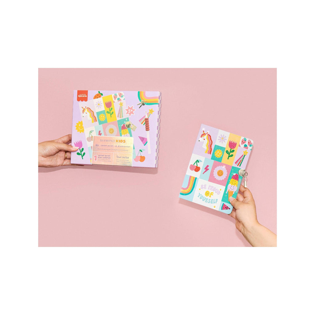 Kit creativo para niños con pintura de diamantes - Cuaderno secreto