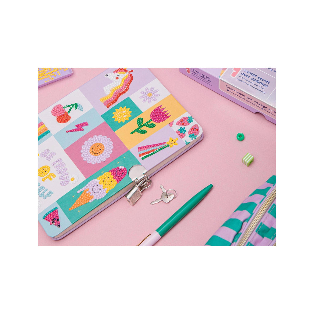 Kit creativo para niños con pintura de diamantes - Cuaderno secreto