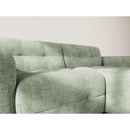 Diane - Corner Sofa - 4 Seater - Textured Velvet - Sage Green