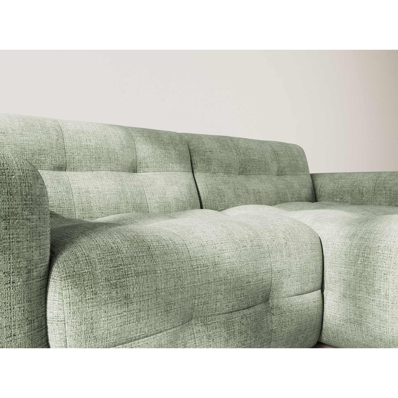 Diane - Corner Sofa - 4 Seater - Textured Velvet - Sage Green