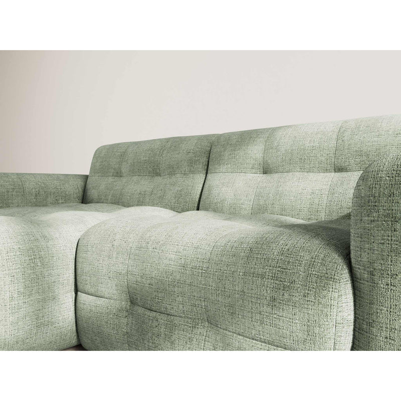 Diane - Corner Sofa - 4 Seater - Textured Velvet - Sage Green