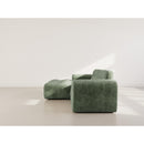 Diane - Corner Sofa - 4 Seater - Textured Velvet - Sage Green