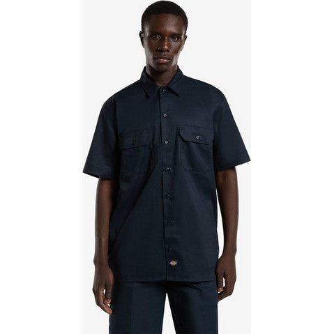 Dickies Men'S Cotton Long Sleeve Overshirt Navy Blue Dk0A4Xk7Dnx1 - Dark Navy