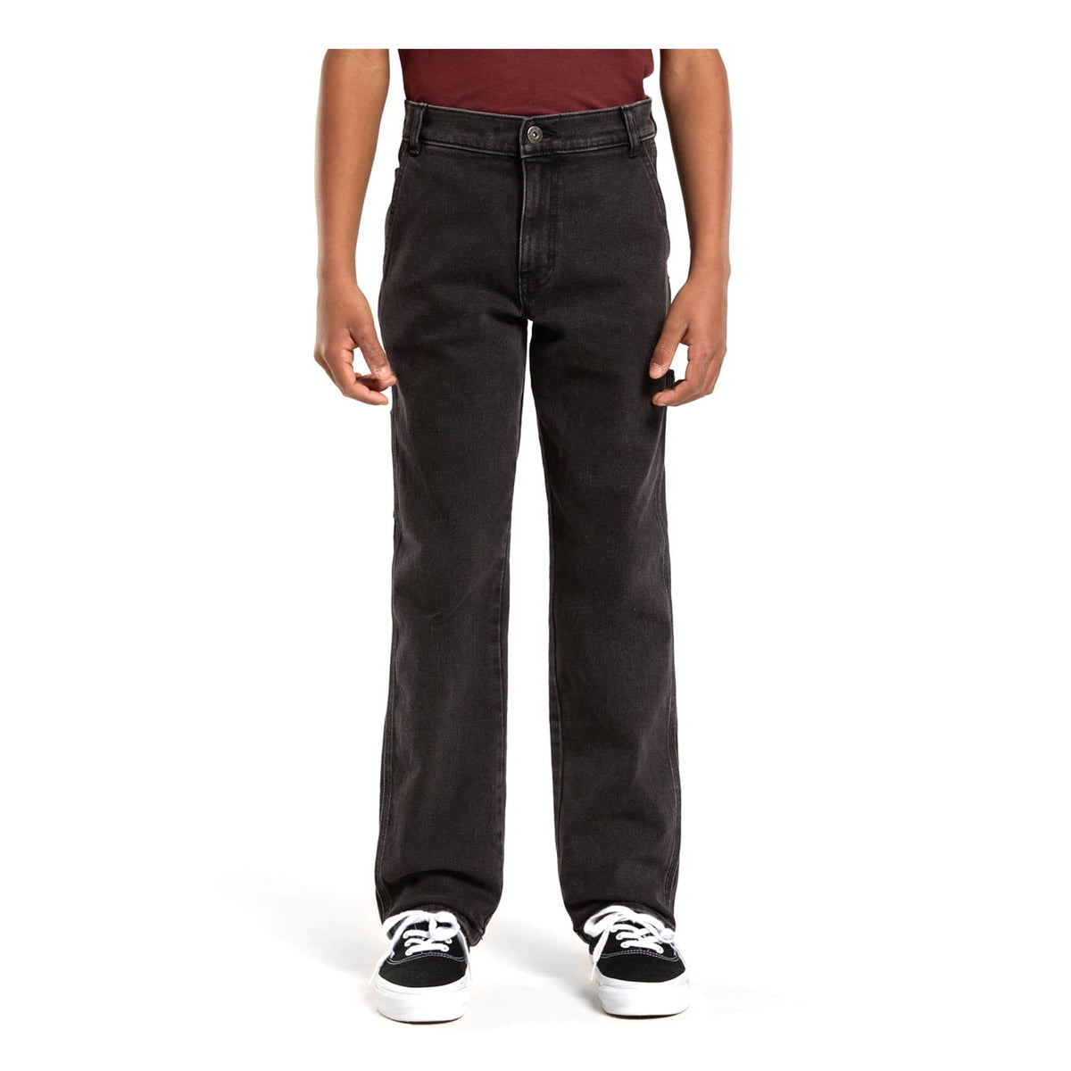 Jeans Carpenter Relaxed Da Ragazzo - Black Wash