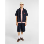 Camicia In Denim A Maniche Corte - Fog Blue