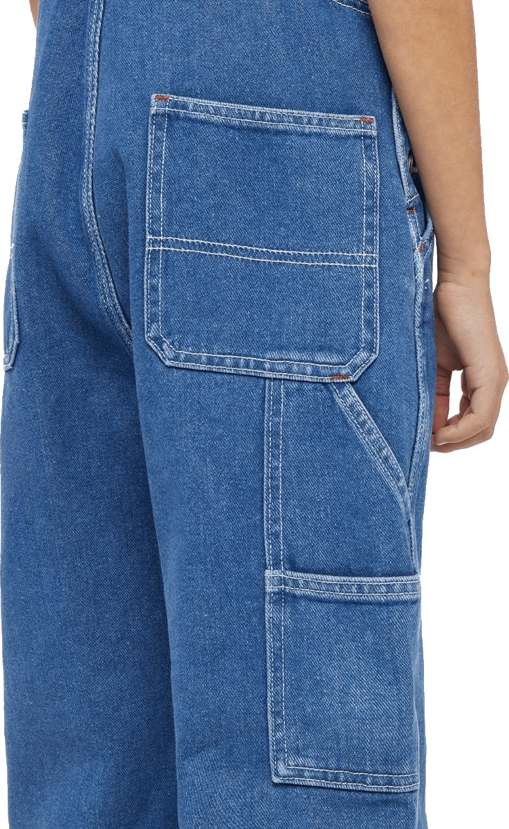 Dickies Smækbukser - Salopette in Denim Bambini - Indigo Blue - Stone Washed Indigo Blue