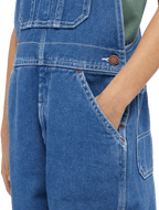 Dickies Smækbukser - Salopette in Denim Bambini - Indigo Blue - Stone Washed Indigo Blue
