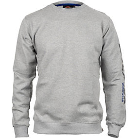 Felpa girocollo con grafica Okemo - Grigio mélange - Uomo