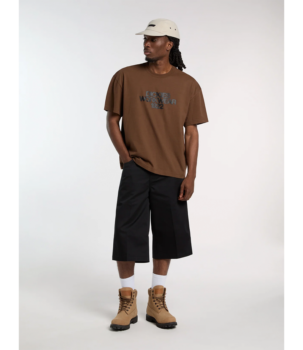 Dickies Union 17-Inch Twill Shorts - Black - Black