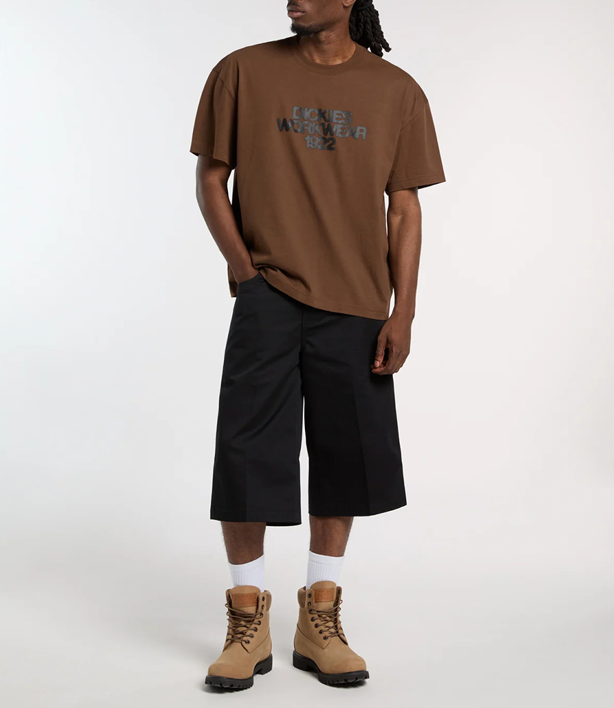 Dickies Union 17-Inch Twill Shorts - Black - Black