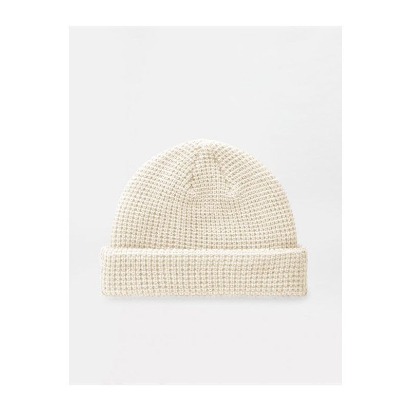 Woodworth Waffle-Knit Beanie - Ecru - Unisex