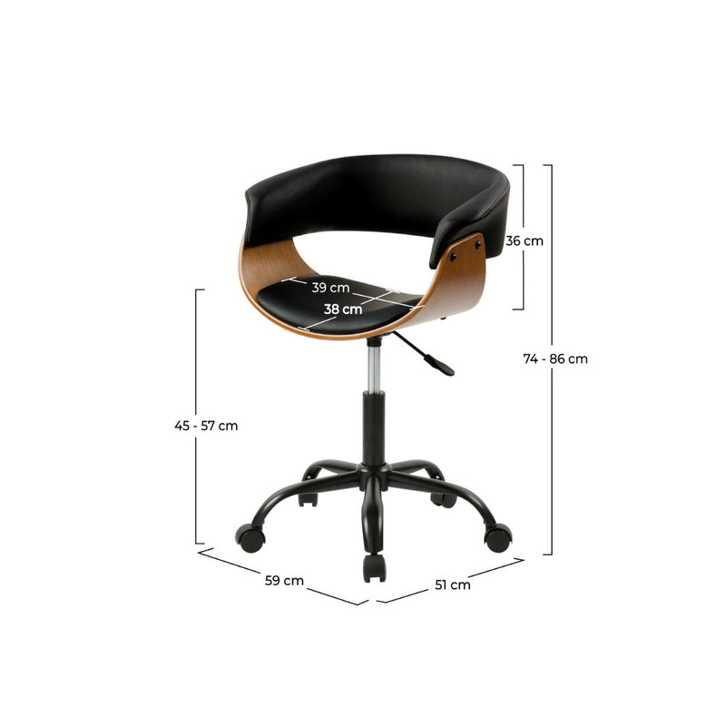 Basile Office Chair - Black
