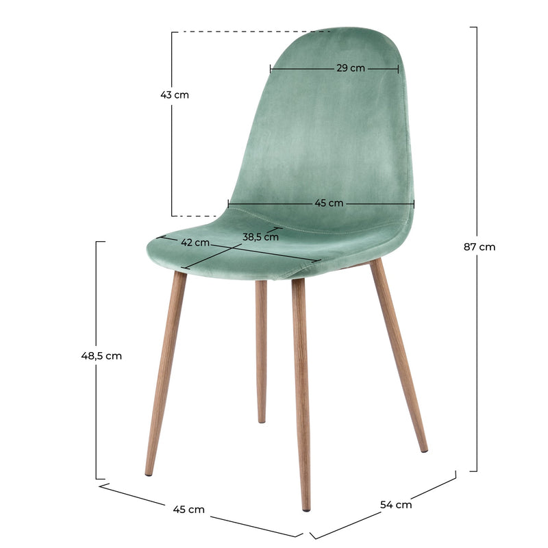 Set of 2 Fredrik Chairs - Green