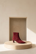 Botas Dina - Burgundy Croco