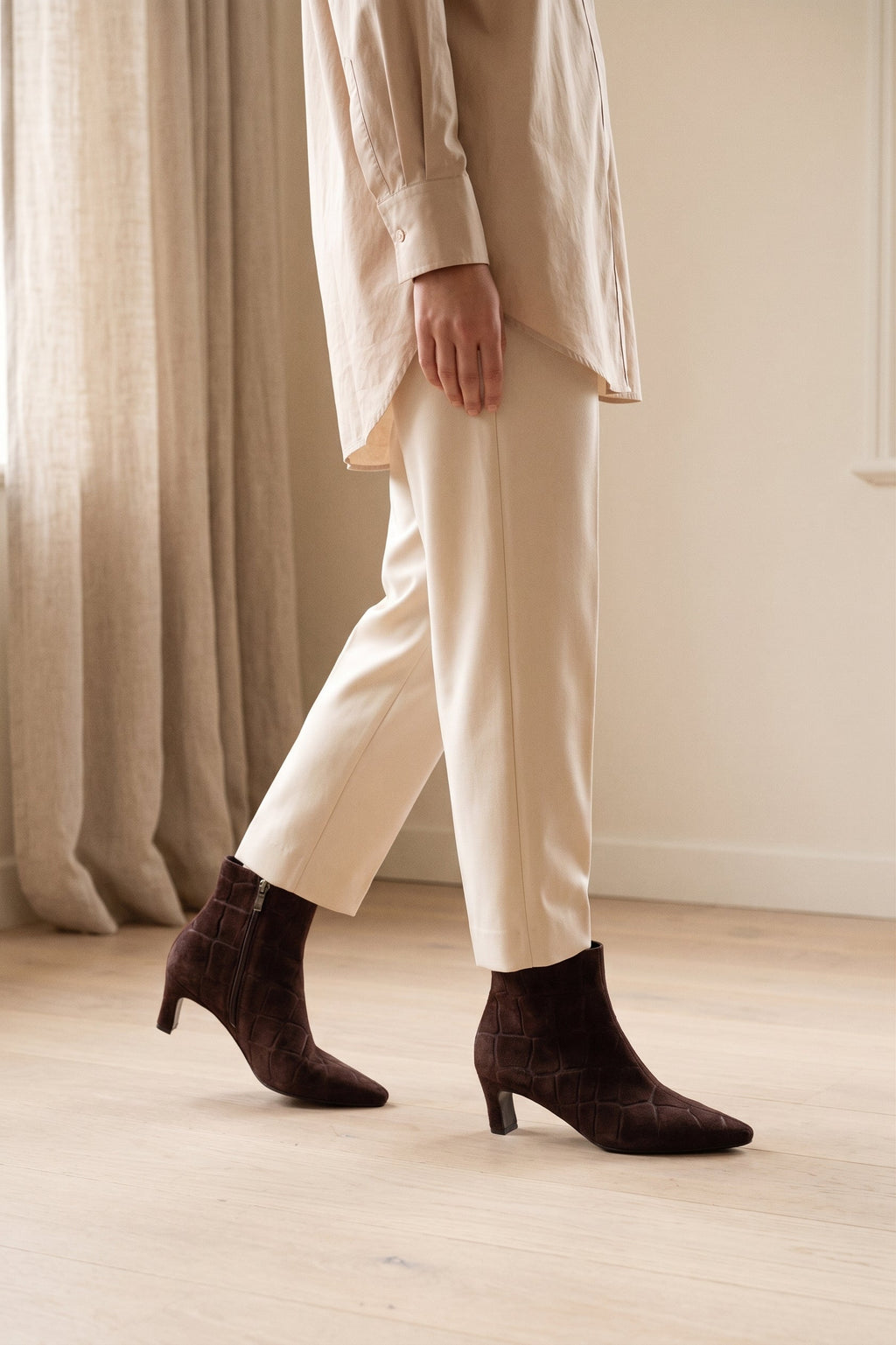 Botas Dina - Chocolate Croco