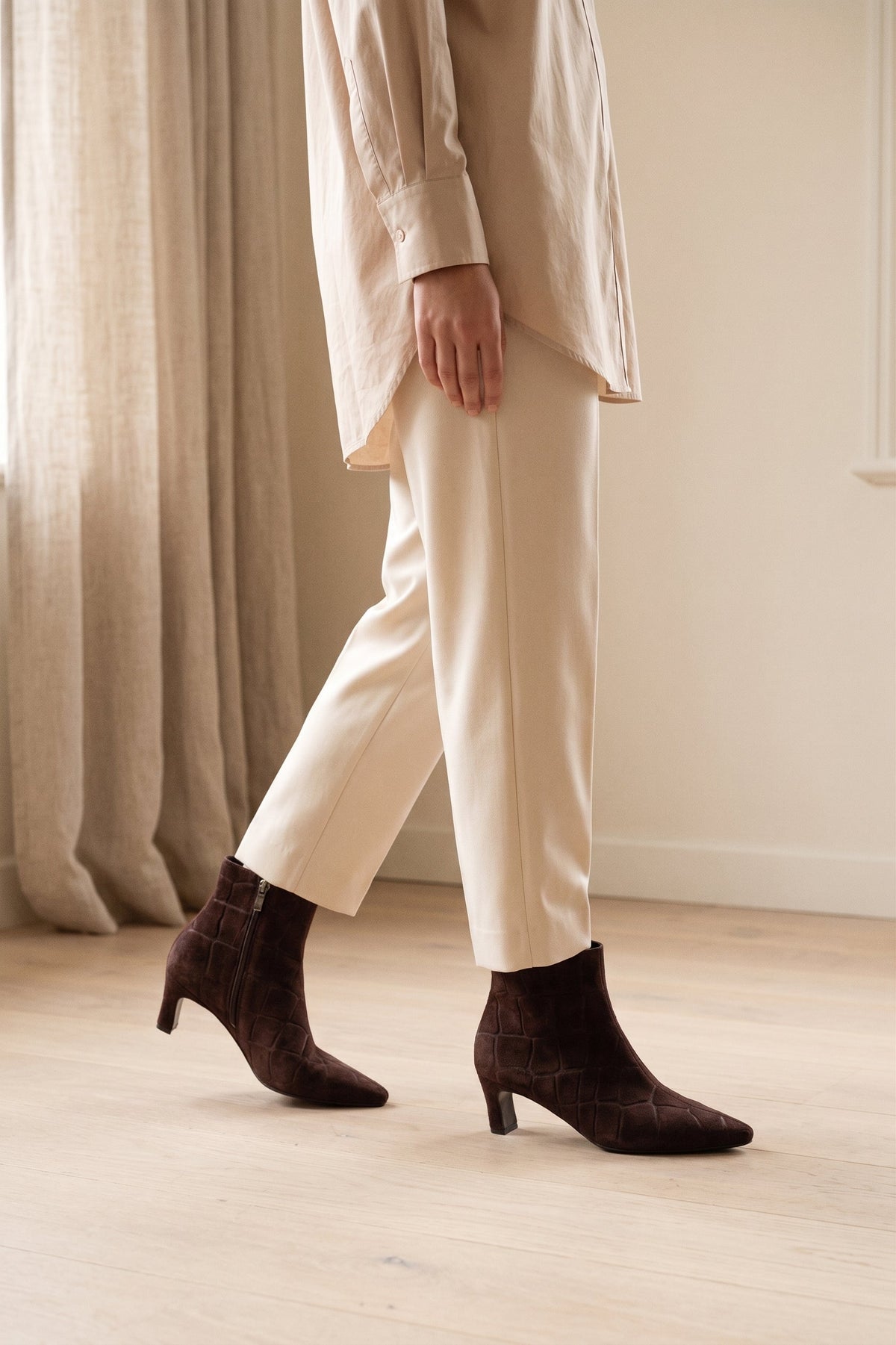 Botas Dina - Chocolate Croco