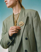 Christian Dior Vintage Baroque Cd Monogram Brooch