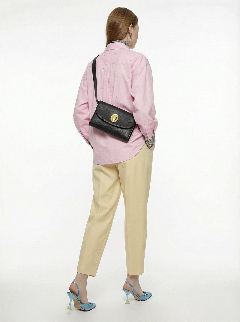 Dior Crossbody Leather Black Vintage