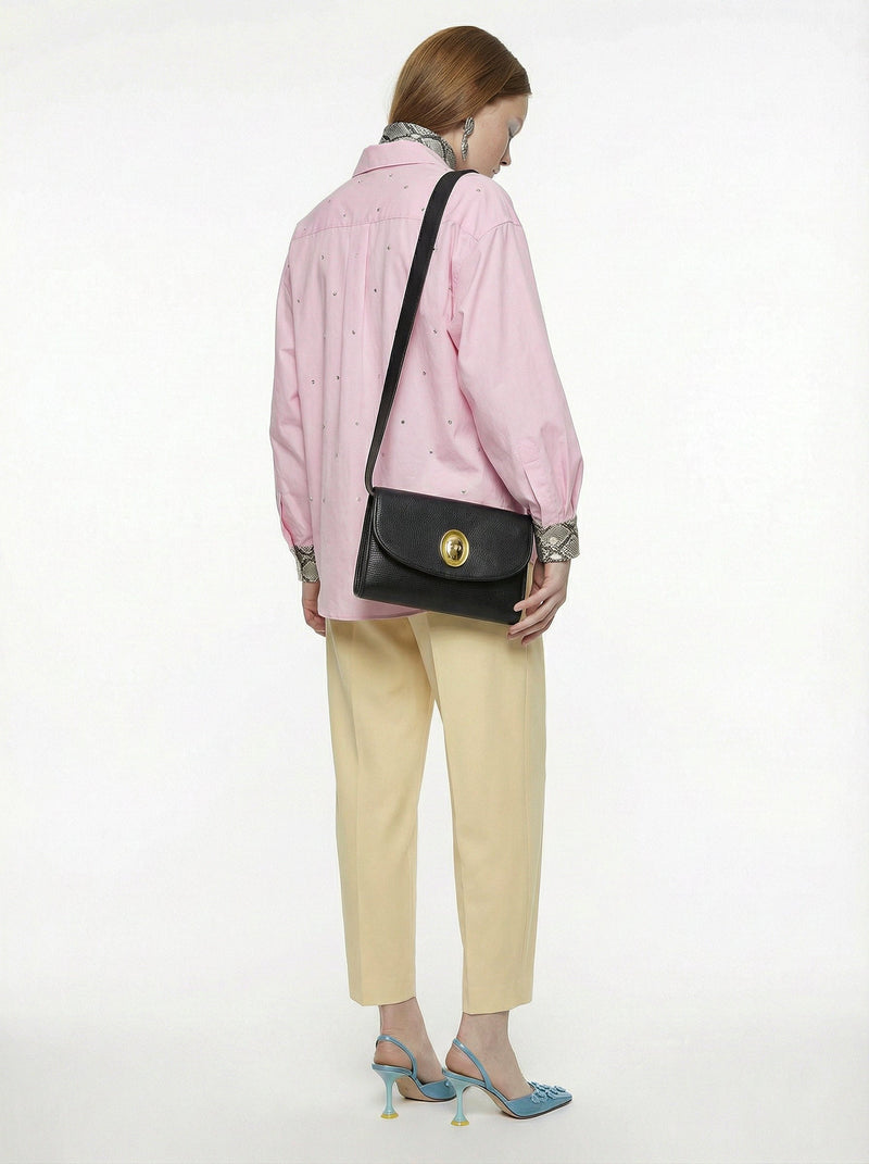 Dior Crossbody Leather Black Vintage