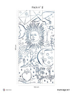 Divine Fresco - Azurite Blue Line